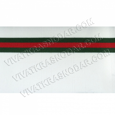 Резинка трикотажная для пояса 13,5*130см арт.6176 JY-12-белый/зеленый/красный