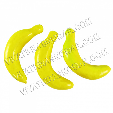 Банан 7*1,5см арт.ФУ-9505 желтый