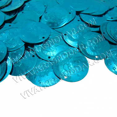 Пайетки-цветные "Монетки" 22мм арт.AC-5420 (60гр)