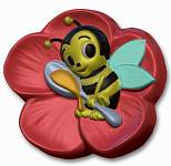 Пластиковая форма "Веселая пчелка" 6,5*6,5/2см  арт.ШЕ.25743