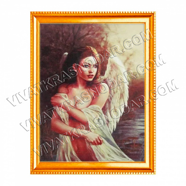"Ангел" 40*50см арт.1218B Картина стразами на подрамнике