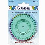 Иглы для закалывания "Gamma" "Ромашка" 33мм арт.PH-040 (40игл)