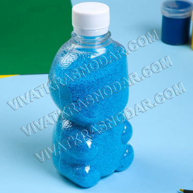 Песок для декоративных работ арт.ФУ-10983 синий (500гр)