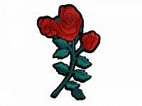 Термоаппликация "Розы" 117*175мм арт.6046/F324 красный/зеленый