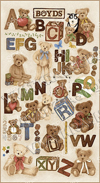 Ткань Peppy  60*110см 2364 Boyds Bears Panel