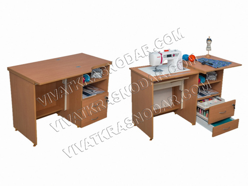 Ученический стол для швейной машины "Комфорт JN-1" бук