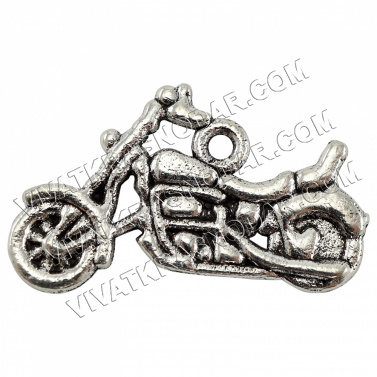 Подвеска "Мотоцикл" 15*25мм арт.301-872 серебро