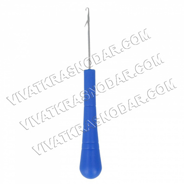 Крючок для коврового плетения арт.SS-102 с пластиковой ручкой
