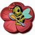 Пластиковая форма "Веселая пчелка" 6,5*6,5/2см  арт.ШЕ.25743