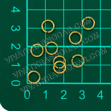 Кольцо соединительное  5,5*1,0мм арт.R-07 01-золото