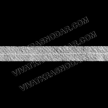Кромка клеевая по косой 12мм нитепрошивная арт.5712W белый (100м)