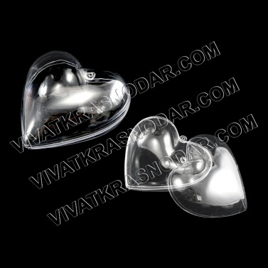 Заготовка пластик "Сердце" "Love2Art" 10*9,8*5,6см арт.PLB-008