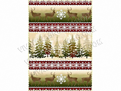 Ткань Peppy Wonder of Winter Flannel Panel 60*107см арт.MASF3002-R хлопок