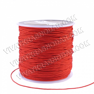 Шнур для плетения нейлон 1,0мм арт.3929847 красный