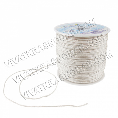Шнур для плетения нейлон 0,8мм арт.GCS 044-белый
